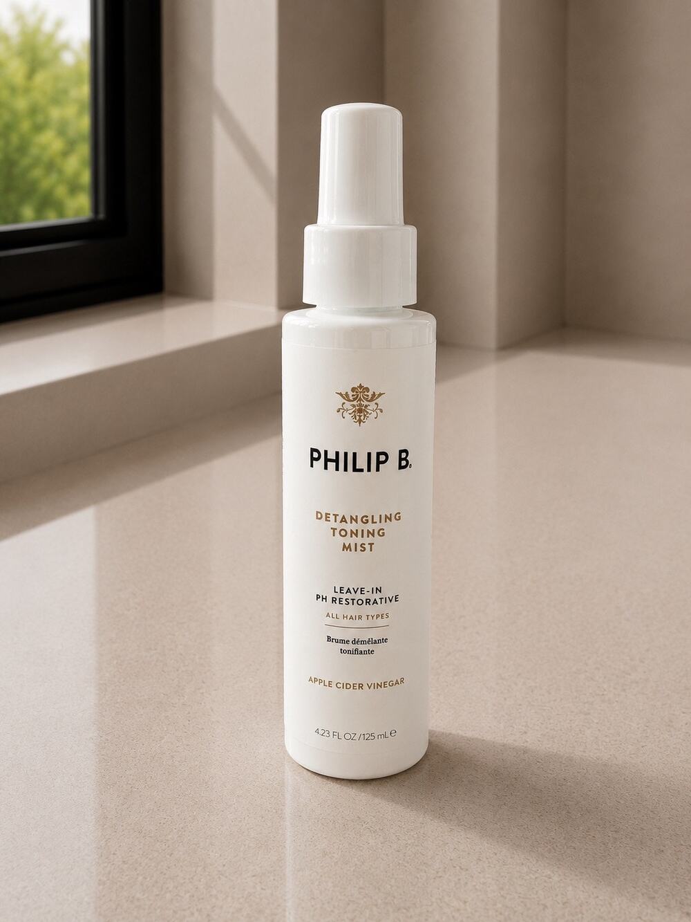 $45 New Philip B Detangling Toning Mist Leave-In pH Restorative 4.23 oz